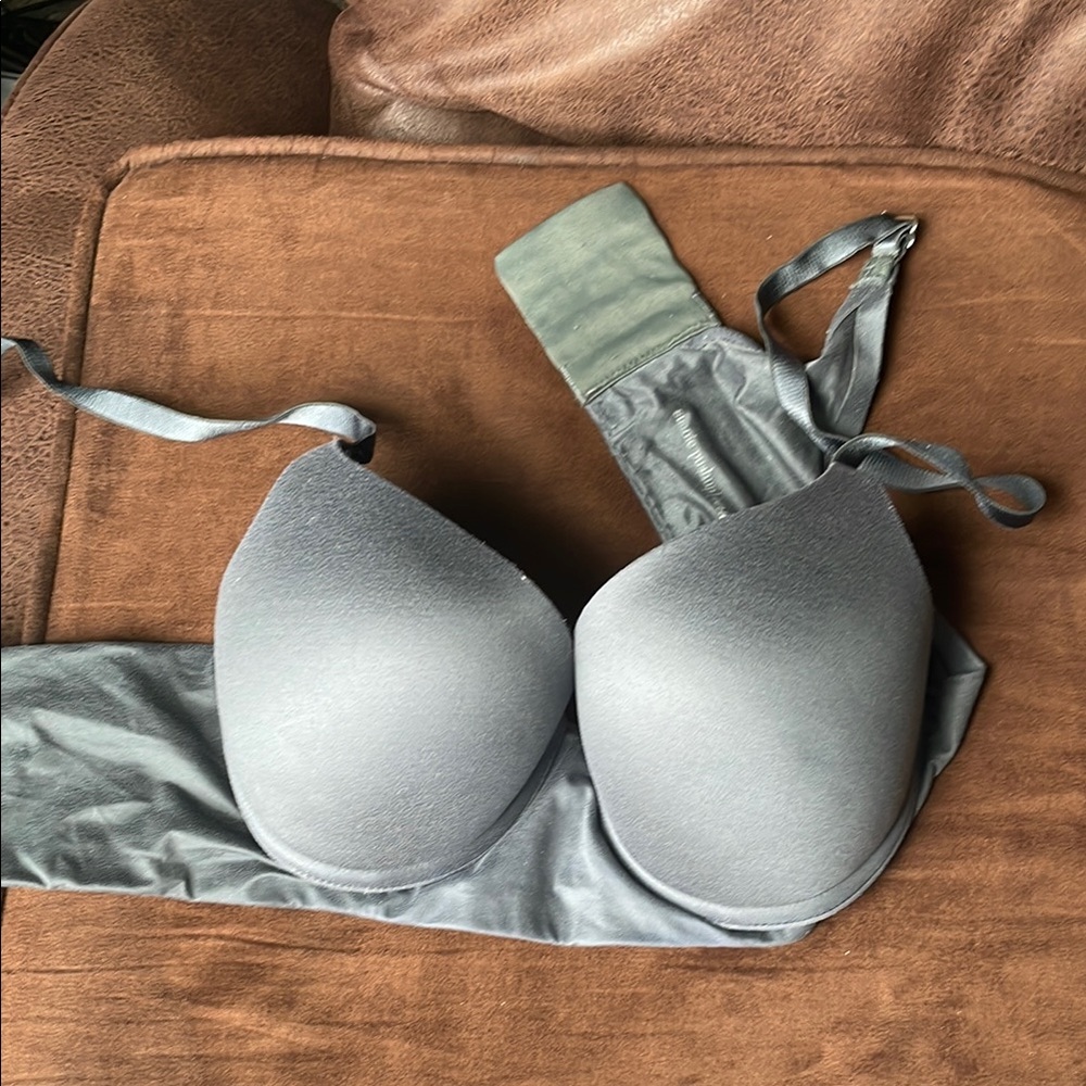 Aerie 34B sunny pushup Charcoal Gray Women's Bra